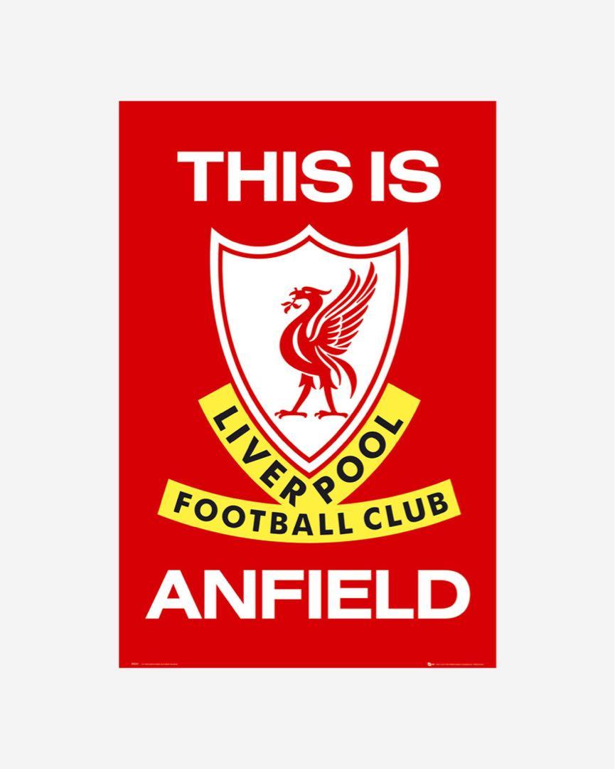 Liverpool Fc Red Football This Is Anfield Poster Lfc Official Vintage Collectibles Vintage Collectibles On Carousell