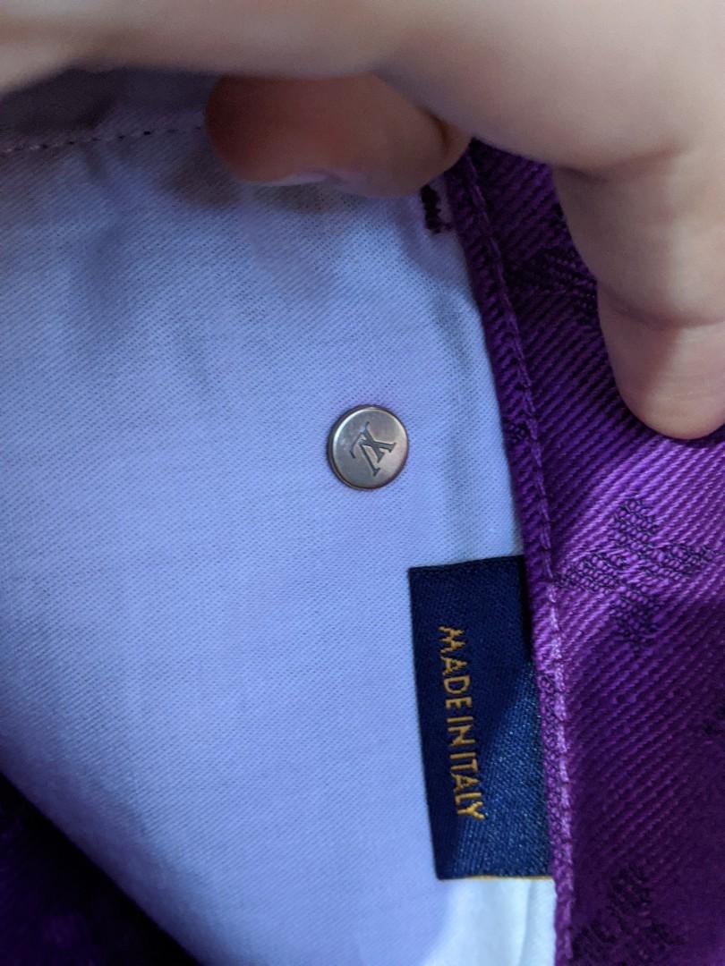 Louis Vuitton Monogram Slim Jeans In purple denim, Luxury, Apparel on  Carousell