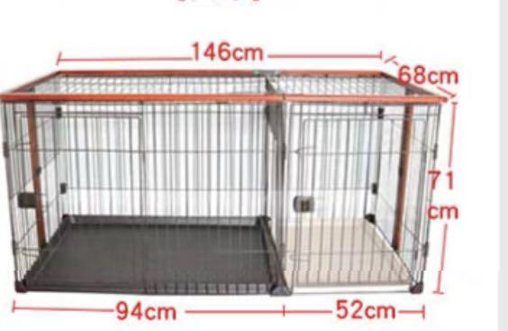 Dog cage with toilet deals
