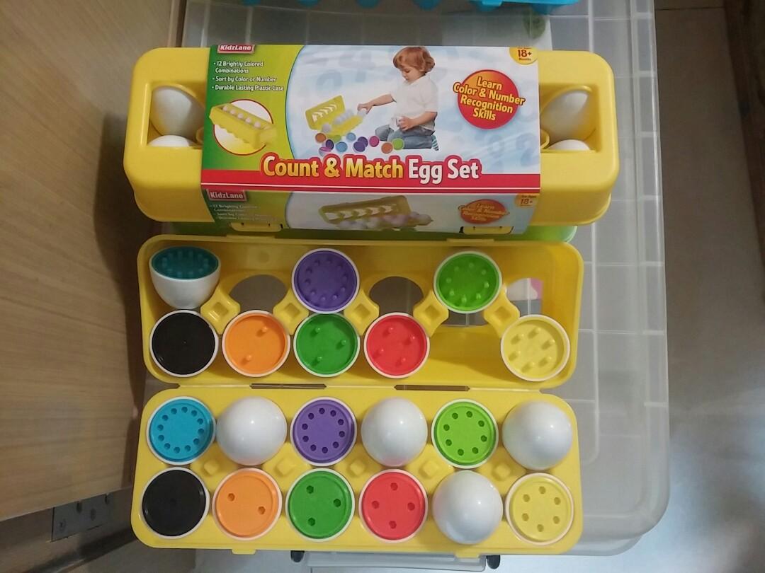 Count and match egg set online