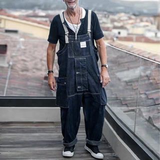 Mens cheap jean bibs