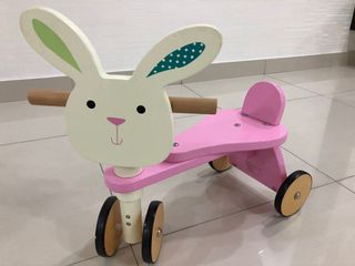elc wooden bunny trike