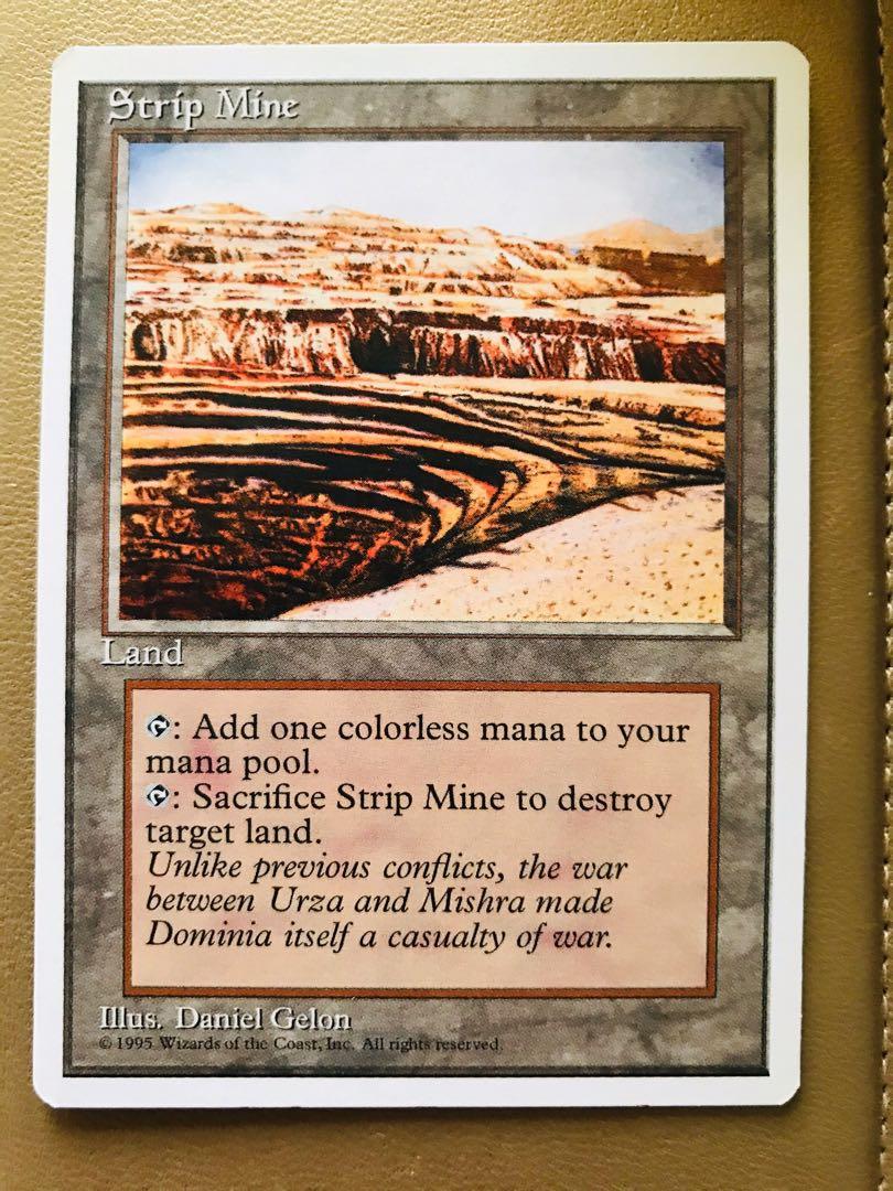 Mtg 4th Ed Strip Mine Toys Games Board Games Cards On Carousell