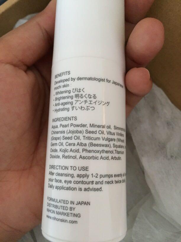 nihon skin brightening face cream review