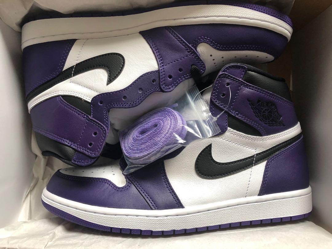 purple jordan 1 footlocker