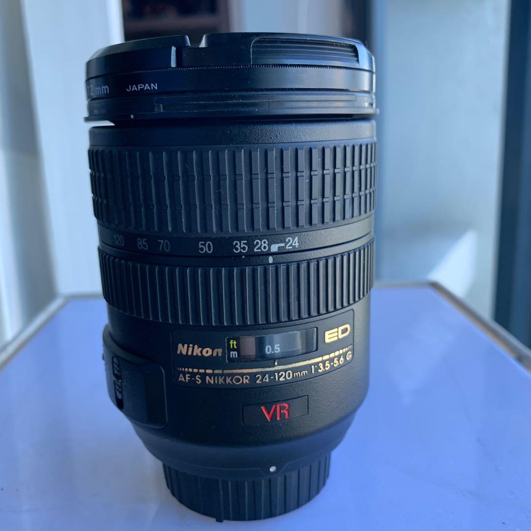 Nikon lens VR (Category: Lens & Kits) located in Taguig. Submitted by chapasil (Listing ID 1014185833, Image 1). Description: Used Nikon 24-120mm F3.5-5.6 AF-S G VR w/ Lens hood, Front, and Rear caps. Free tokina UV 72 lens protector. Legit serious cash buyer only. Pickup in BGC. No COD. Cheapest in the market. Lens only no box. No issues. Clean. G Type DX Nikkor is intended exclusively for NIKON SLRs where aperture is controlled from body 24-120