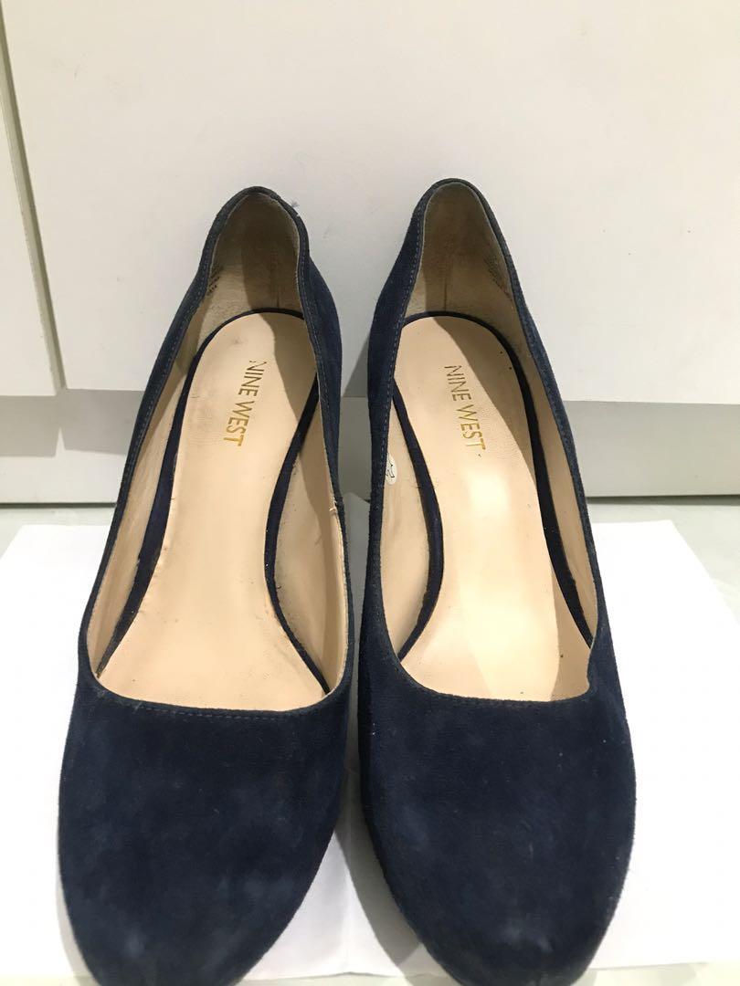 nine west navy shoes