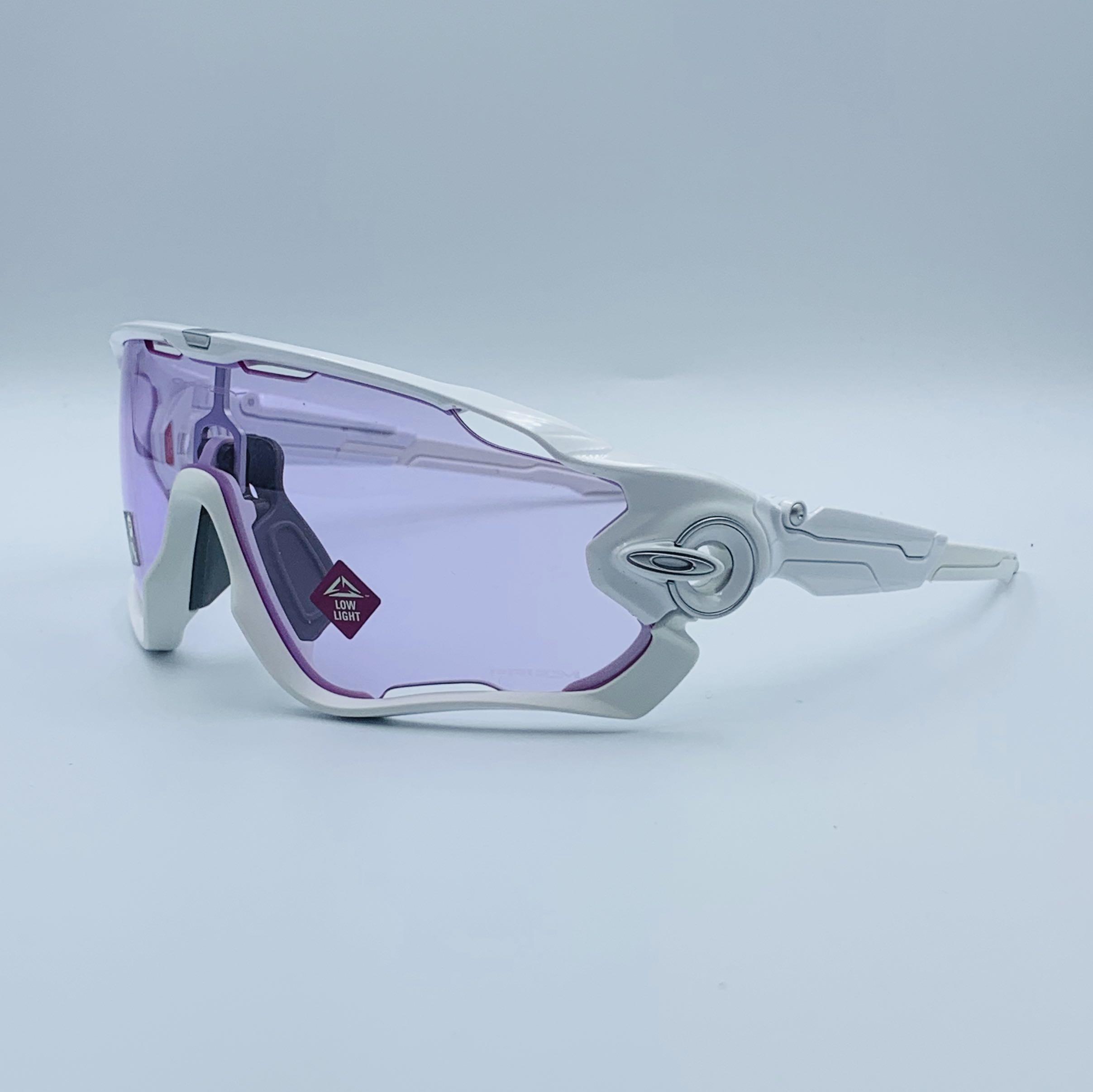 Oakley Jawbreaker Prizm Low Light Polished White Men S Fashion Accessories Eyewear Sunglasses On Carousell