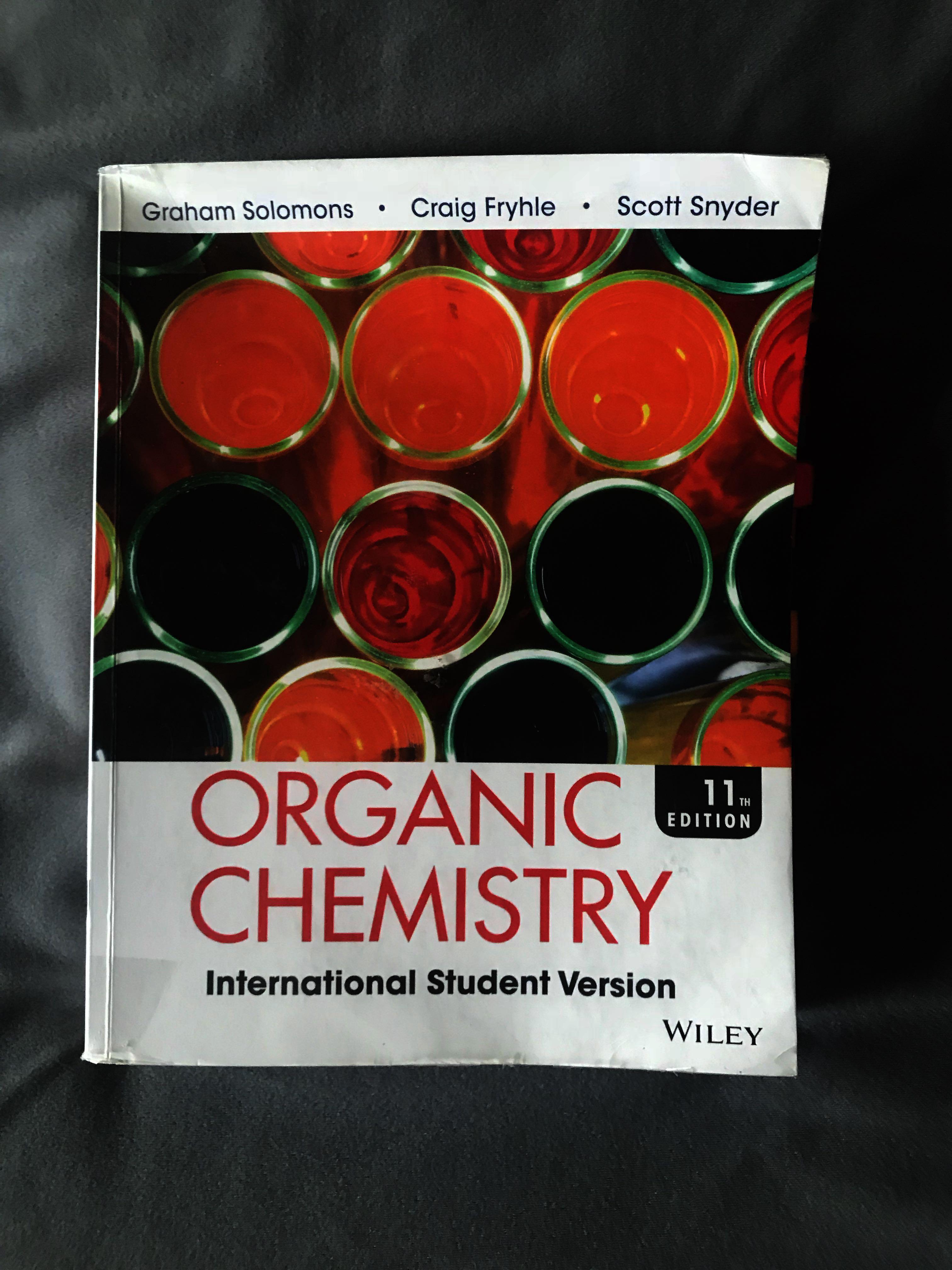 Organic Chemistry 11th Edition By Solomons Fryhle Snyder