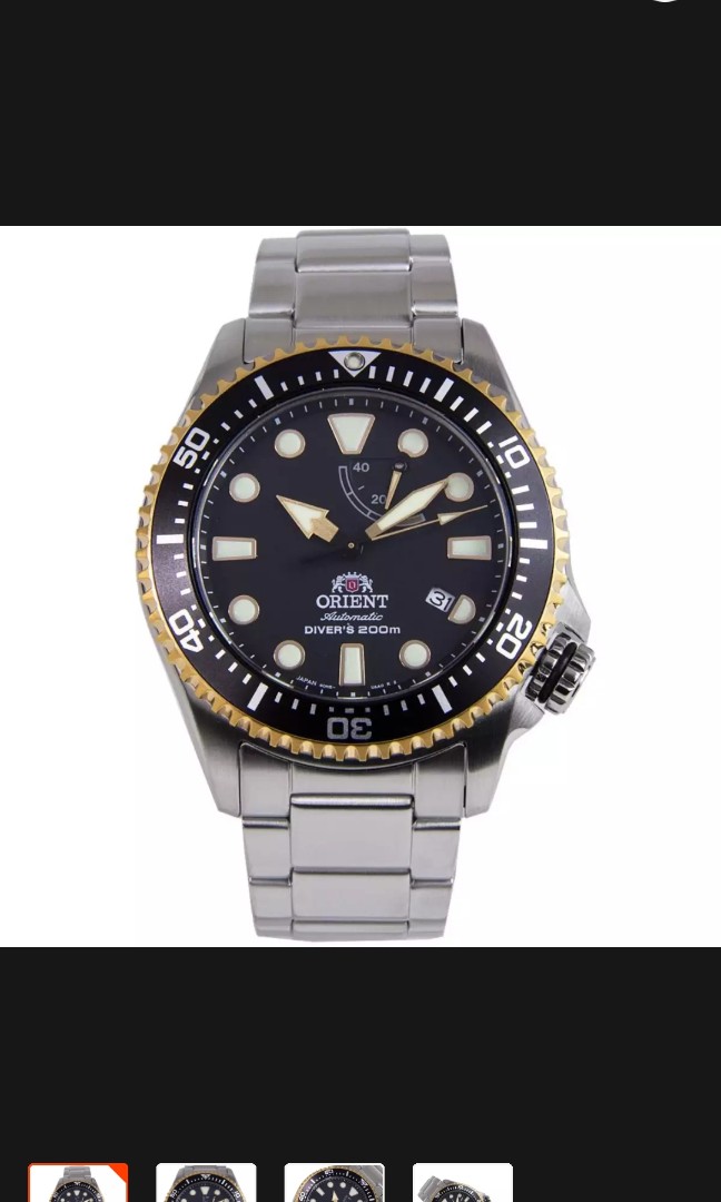 Orient triton steel/gold (Black dial), Men's Fashion, Watches & Accessories, Watches on Carousell