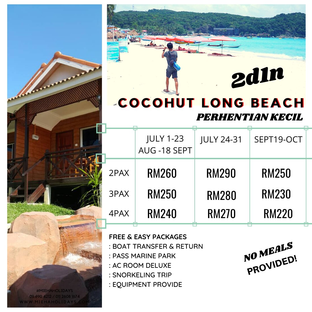 Pakej Pulau Perhentian Kecil Menarik Long Beach Tickets Vouchers Event Tickets On Carousell