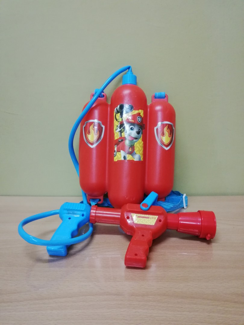 Paw patrol backpack online water gun