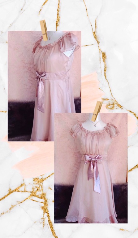 pink baby doll dress