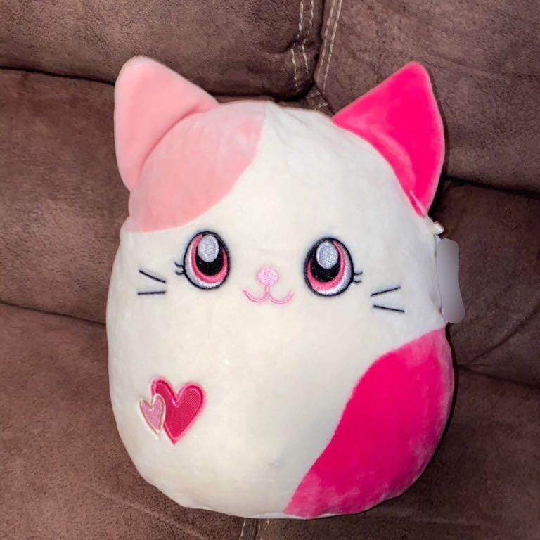 Pink Kitty Cat Plush Soft Toy Cute Adorable Plushie Cat Gift For