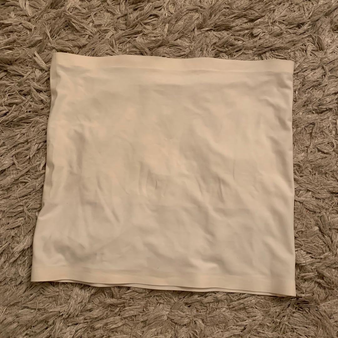 plain white tube top