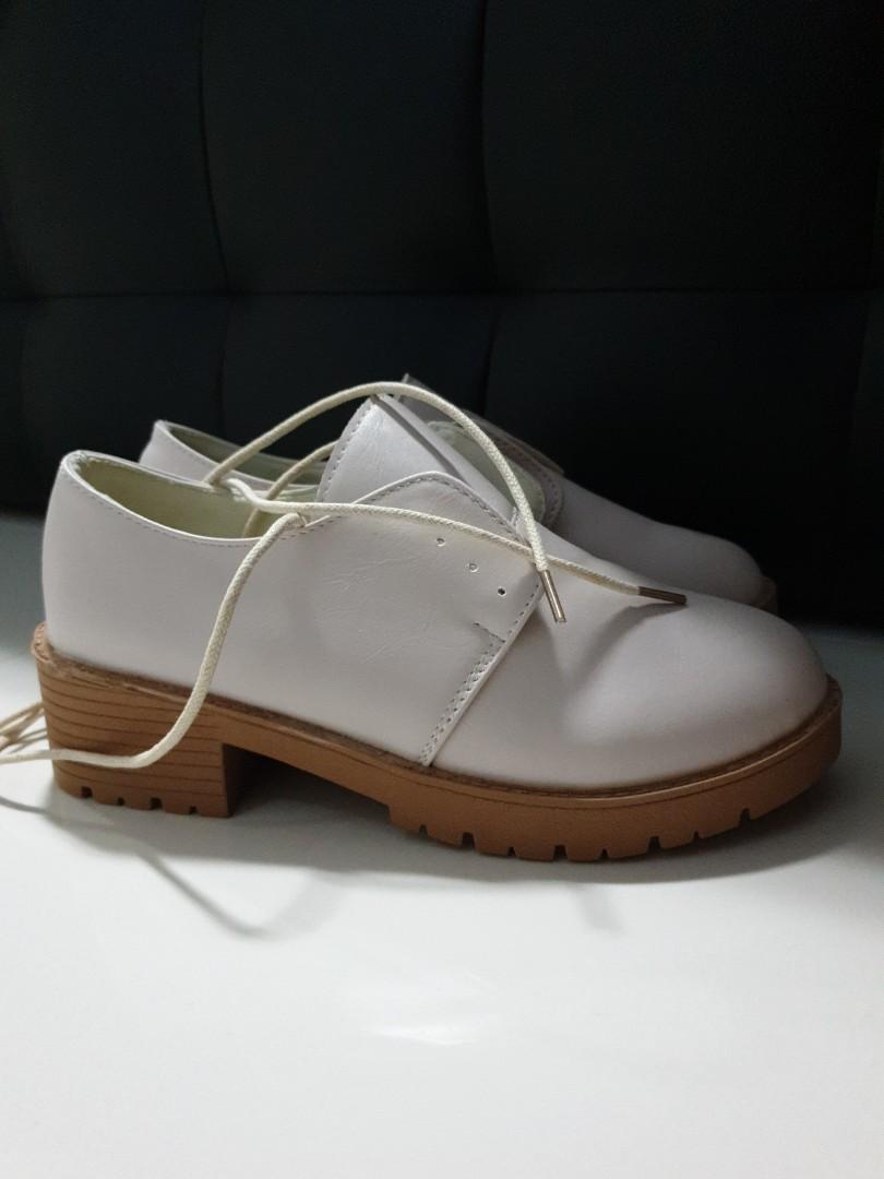 Platform Shoes in Cream, Women's 