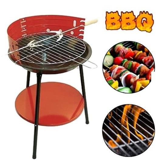 [READY STOCK!!] Portable Outdoor BBQ Grill Barbecue Set Round 36cm Set