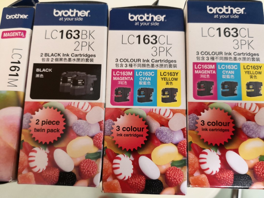 Printer Ink Lc163 Dcp J152w Dcp J552dw Dcp J752dw Mfc J245 Mfc J470dw Mfc J650dw Mfc J870dw Electronics Others On Carousell