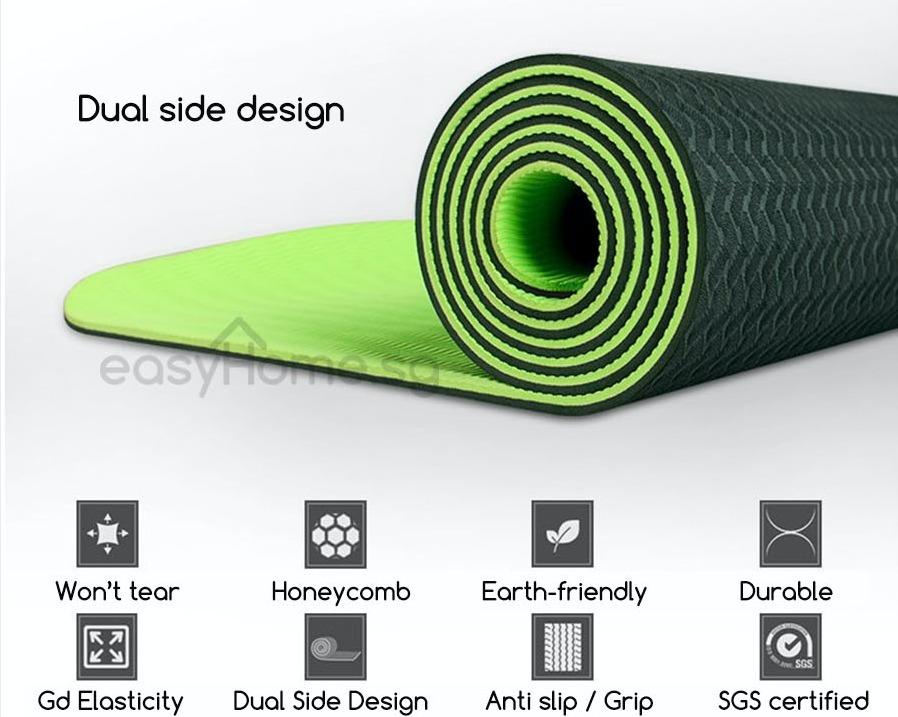 PVC Yoga Mat 6mm - Purple