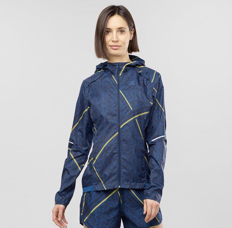 Salomon agile wind best sale print hoodie w
