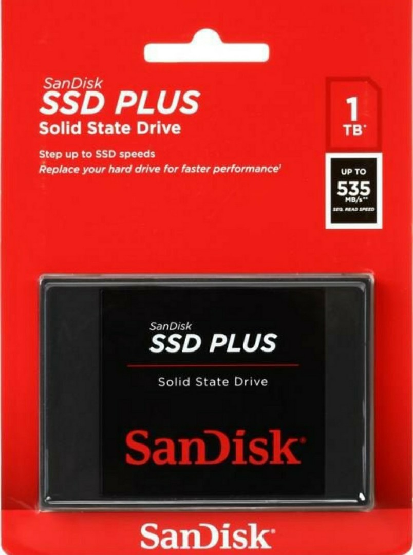 Sandisk 1tb Ssd Plus Sdssda 1t00 G26 Electronics Computer Parts Accessories On Carousell