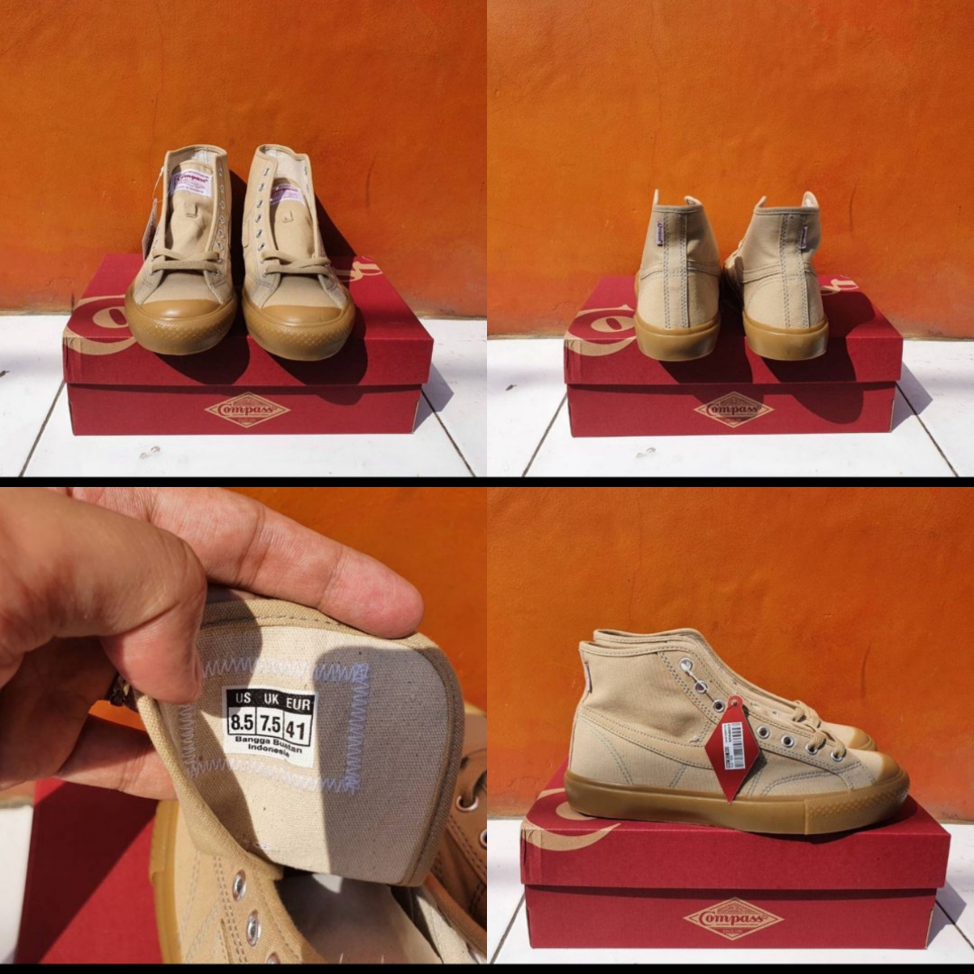 Palingdicari Compass Gazelle High Cappucino Men S Fashion Men S Footwear Sneakers On Carousell