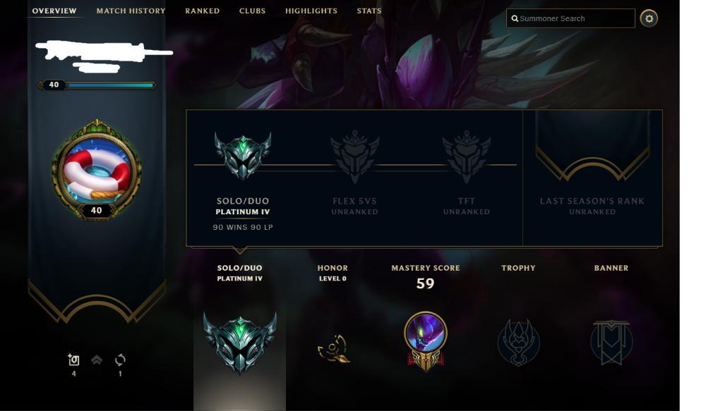 Sg My Server League Of Legends Account Toys Games Video Gaming Others On Carousell
