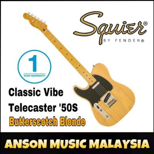 Squier Classic Vibe 50s Telecaster Left Handed Electric Guitar Maple Fb Butterscotch Blonde Music Media Music Instruments On Carousell