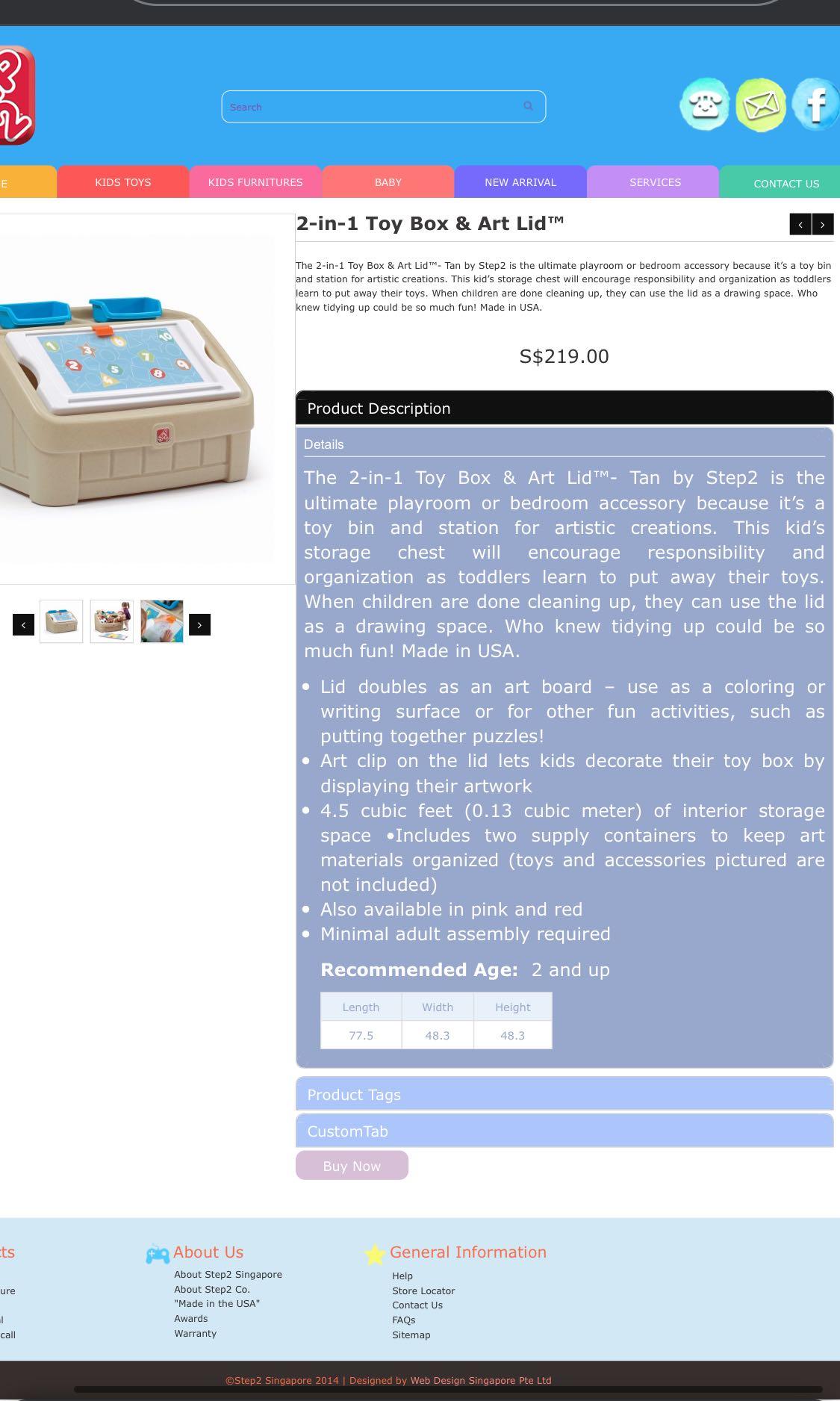 toy box website