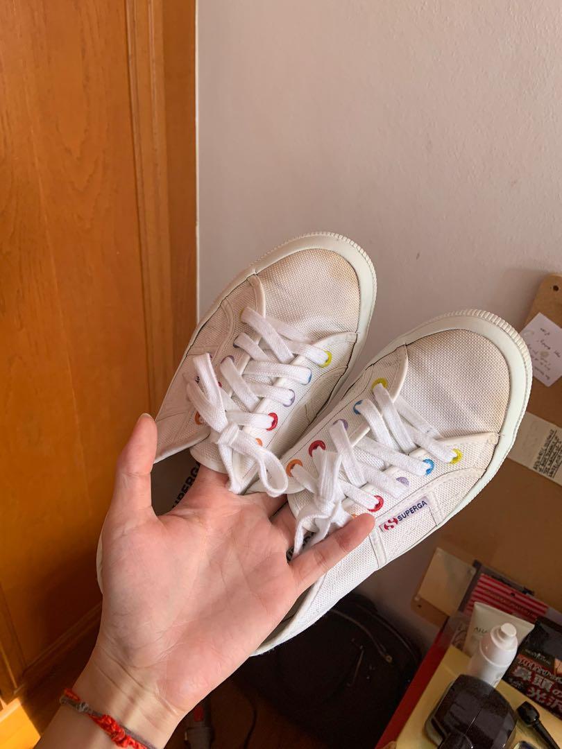 Superga rainbow eyelet hotsell