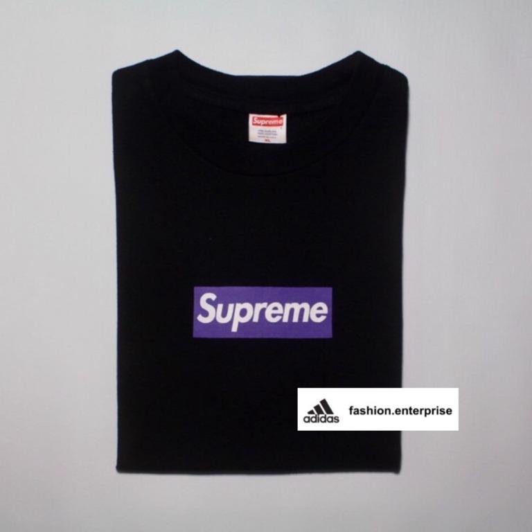 Supreme purple box logo hotsell