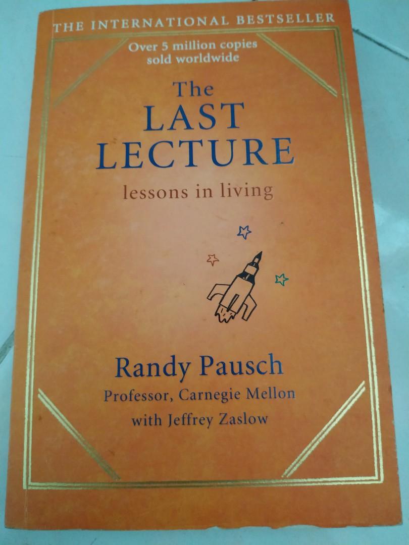 The Last Lecture By Randy Pausch Books Stationery Books On