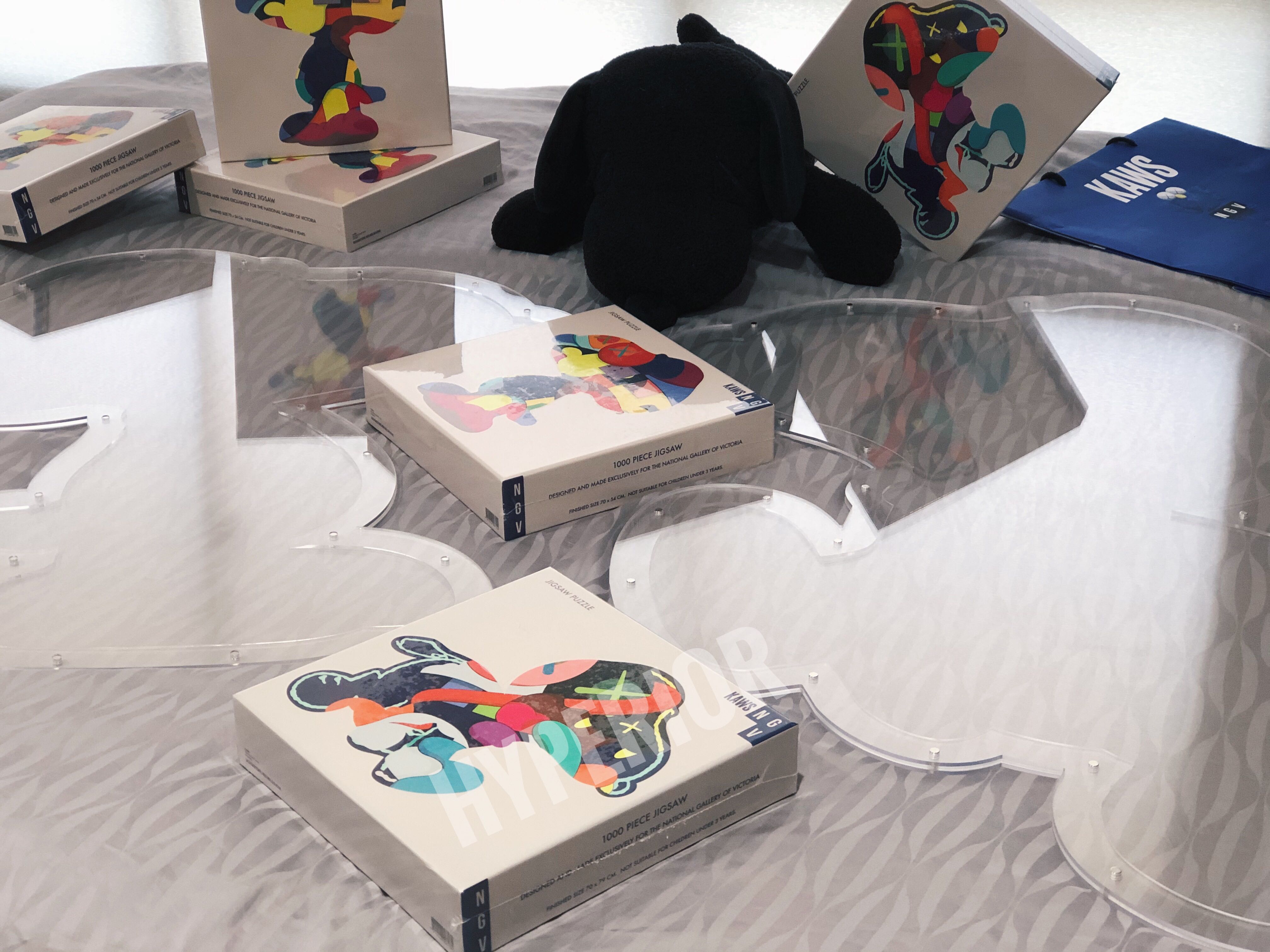Transparent Kaws Puzzle Frame Set, Hobbies & Toys, Stationery & Craft