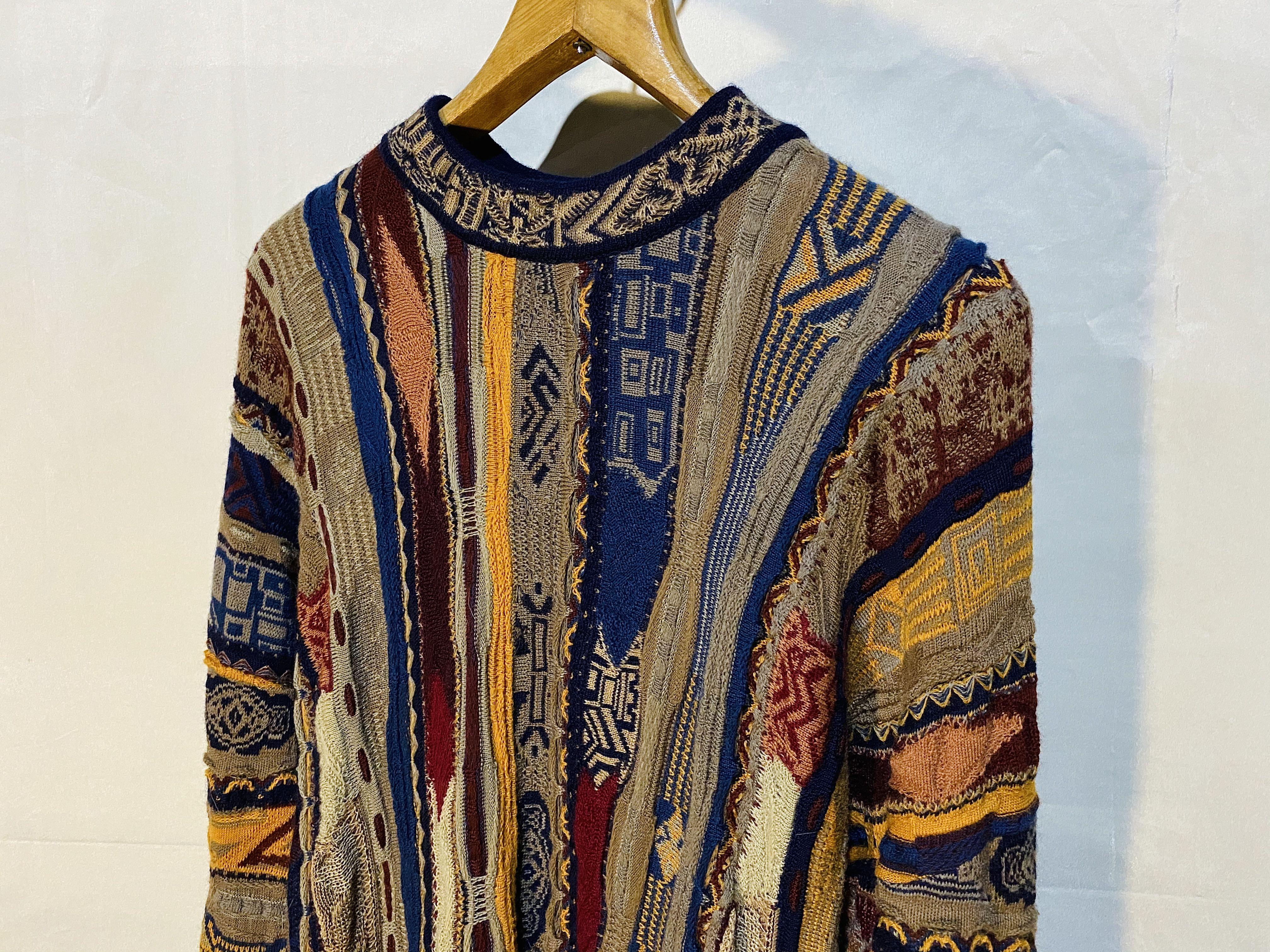 Vintage Coogi Knitted Sweater not cdg ysl Men s Fashion Tops