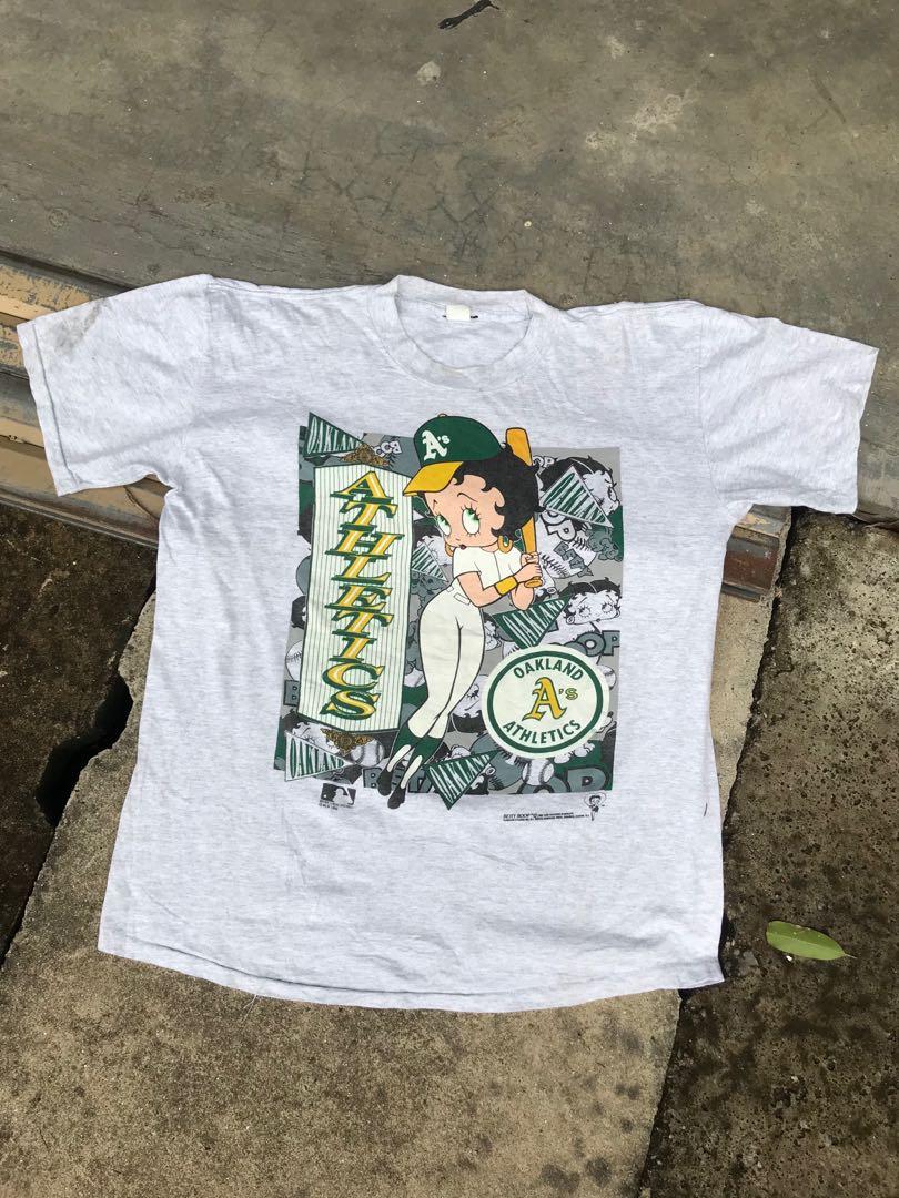 Gildan, Shirts, Vintage Mlb Oakland Athletics Betty Boop Shirt Oakland  Athletics Shirt Mlb Wor