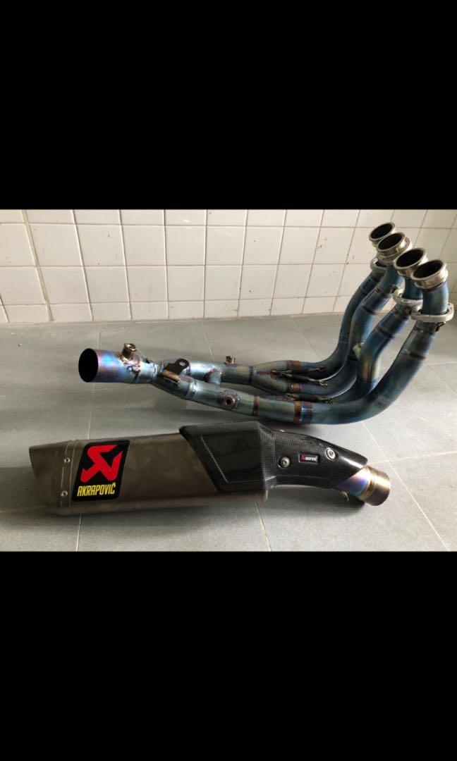 Yamaha R1 full system exhaust (Racing use), Motorcycles, Motorcycle