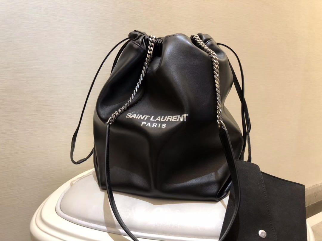 Ysl Teddy Bucket Bag Lambskin Edition Women S Fashion Bags Wallets Cross Body Bags On Carousell
