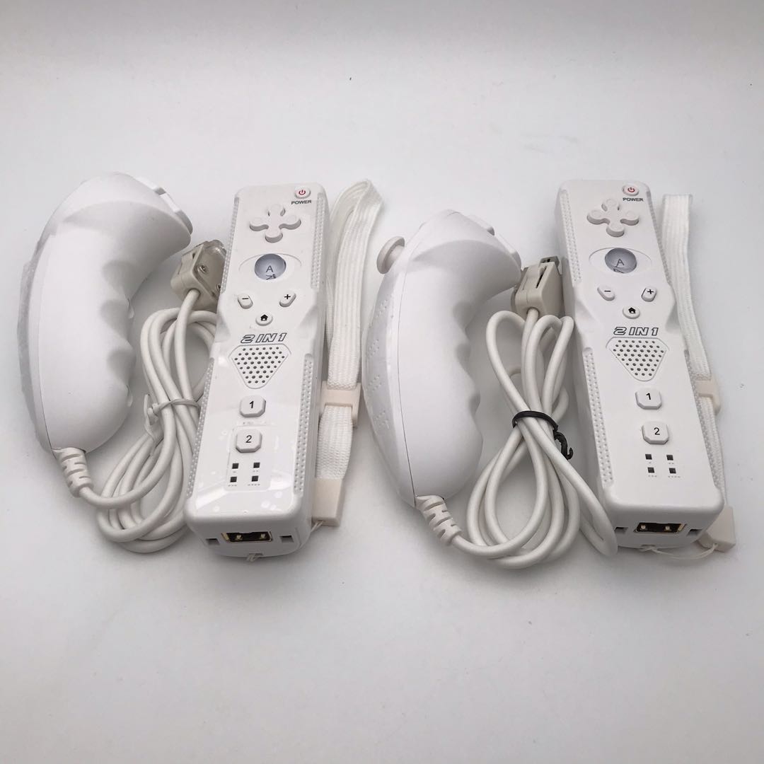 2Pack Wii Controller with Nunchucks Compatible with All Nintendo Wii