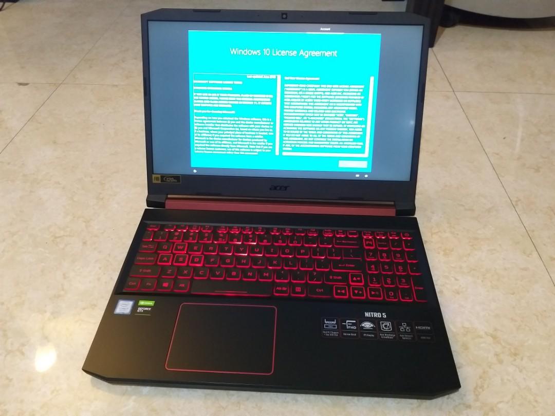Acer Nitro 5 I7 9th Gen Bnew Gaming Laptop Electronics Computers Laptops On Carousell