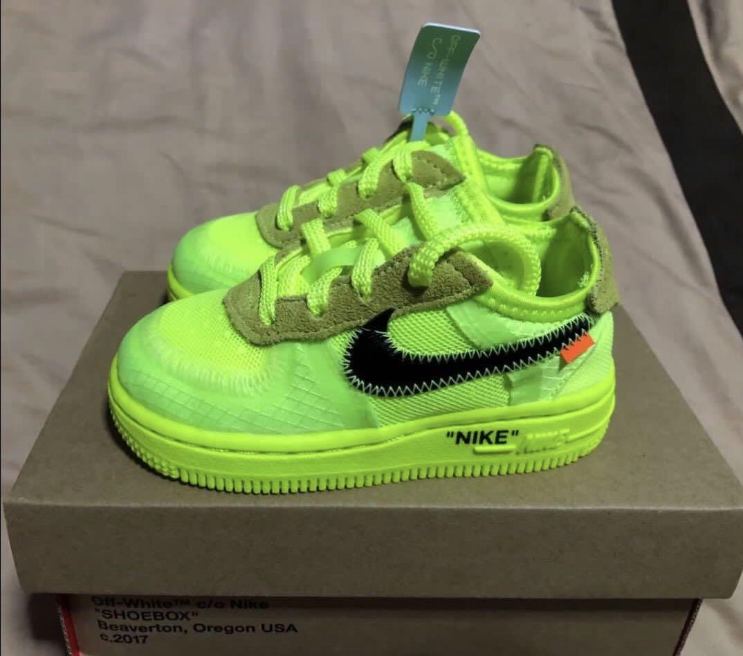 Air Force 1 x Off white Volt Toddler 6C Men s Fashion Footwear