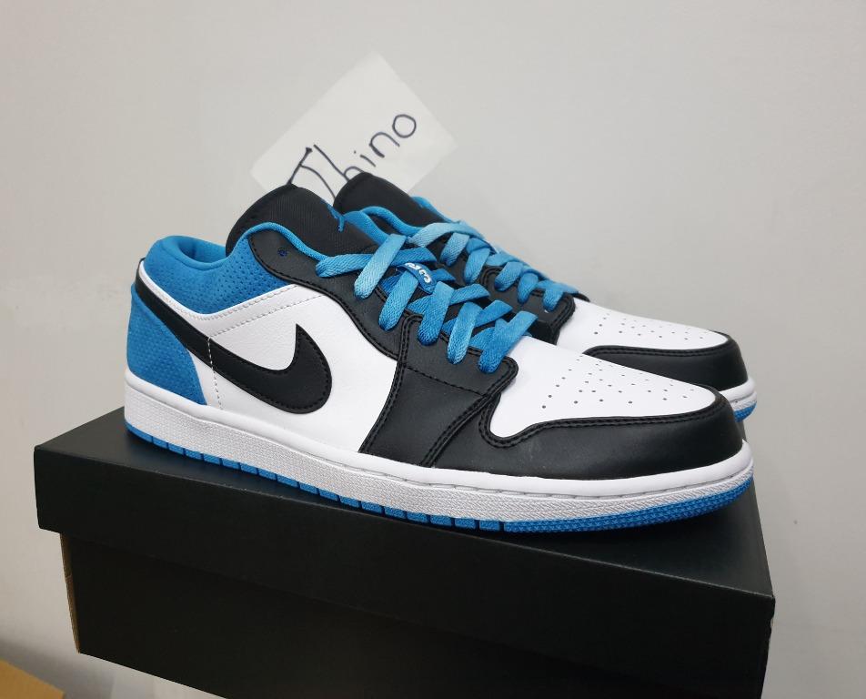 Air Jordan 1 Low Se Laser Blue Uk9 5 Men S Fashion Footwear Sneakers On Carousell