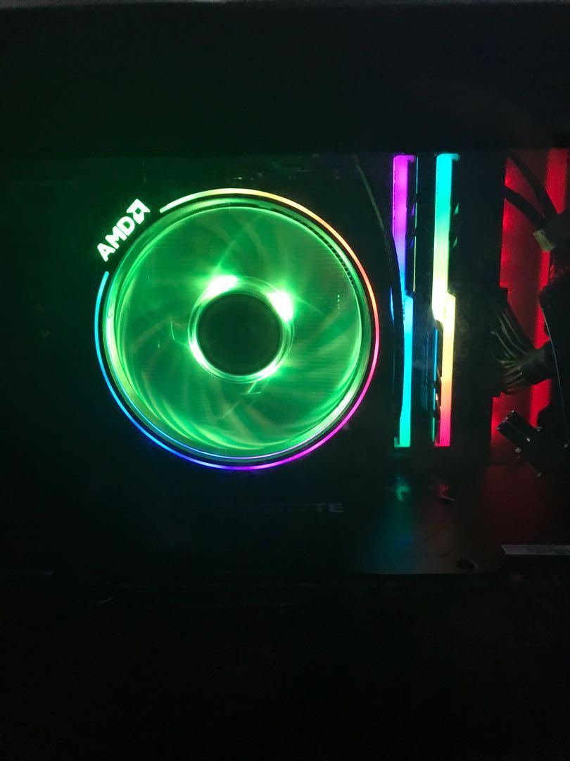 AMD prism wraith cpu cooler + tf7 thermal paste, Computers & Tech