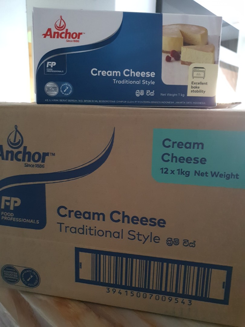 Anchor Cream Cheese 1kg (Halal), Food & Drinks, Packaged & Instant Food