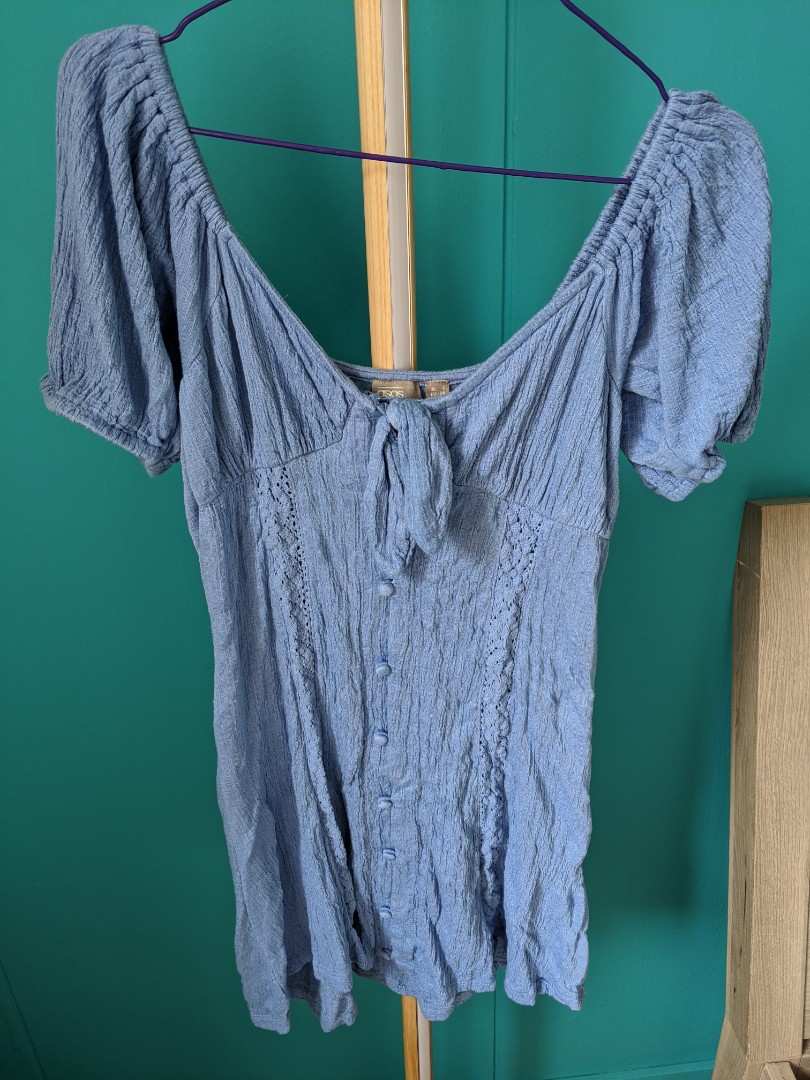 cornflower blue dress asos