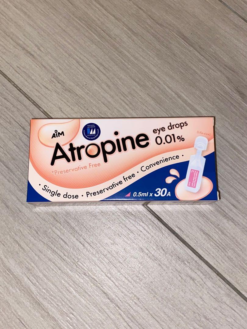 Atropine 0.01 eye drops 亞妥明眼藥水, 美容＆化妝品, 沐浴＆身體護理, 沐浴及身體護理 身體護理