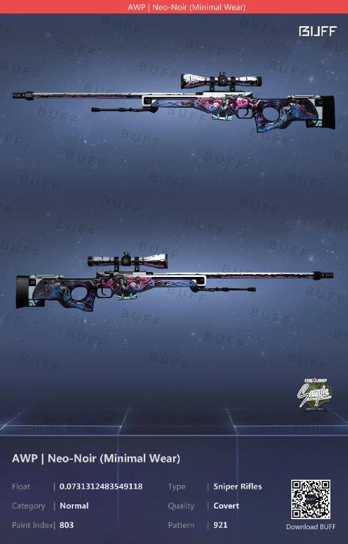 AWP Neo-Noir (MW) with s1mple sticker on scope, Video Gaming, Gaming Accessories, Game Cards & Accounts on Carousell