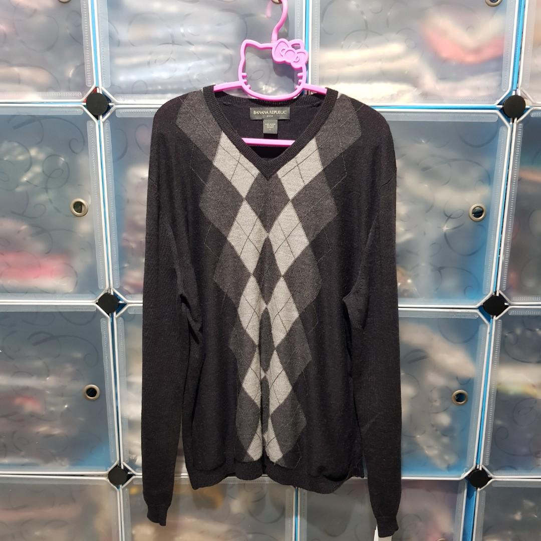 banana republic argyle sweater