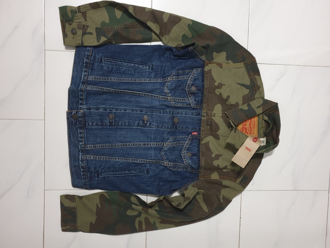 BN Levi's Camo Denim Jacket, Men's Fashion, Coats, Jackets and Outerwear on  Carousell