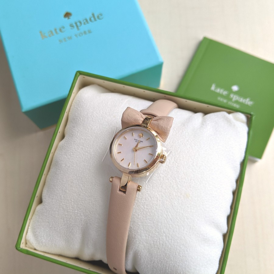 BNIB Kate Spade Tiny Metro Women s Watch Tan Gold Mobile