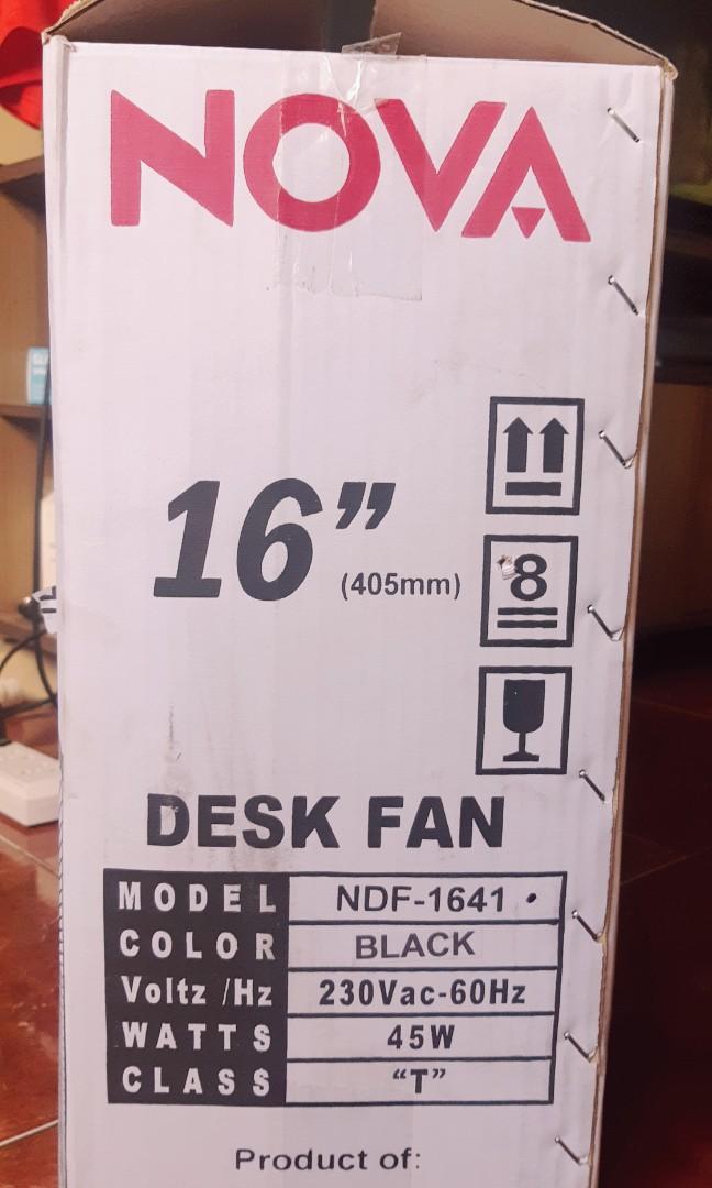 Brand new desk electric fan nova, Furniture & Home Living, Lighting ...